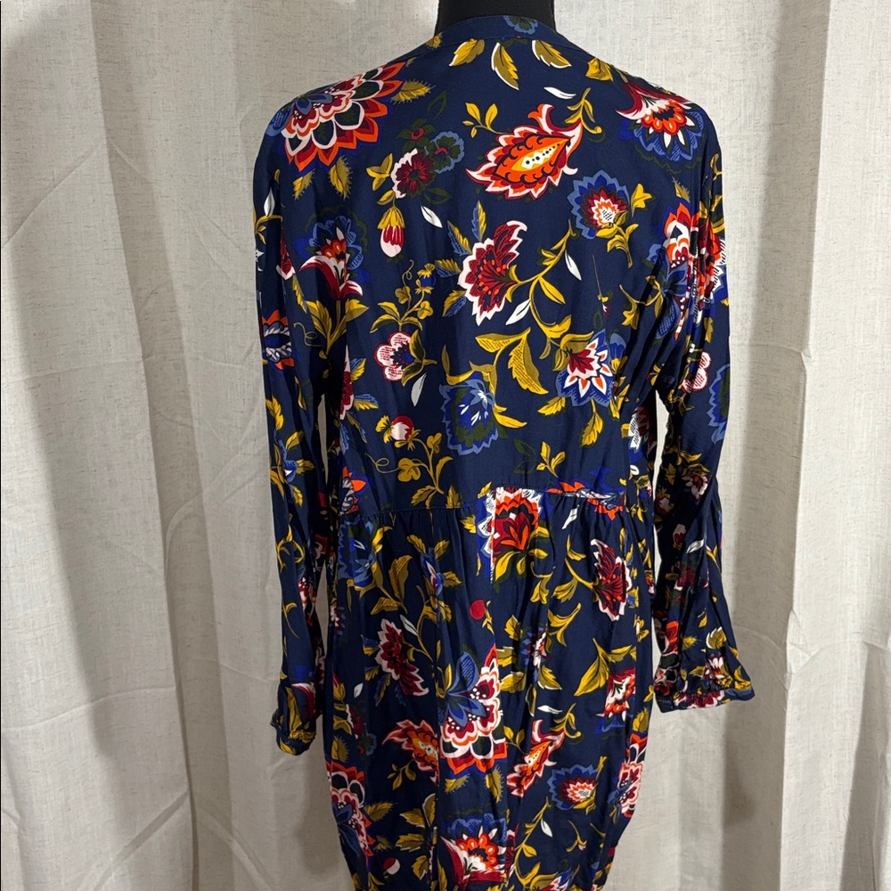 Old Navy Blue Floral Tunic Top or Mini Dress - Picture 3 of 7